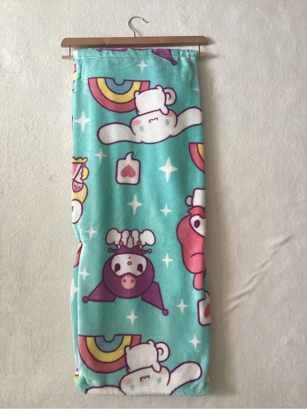 NWT Hello Kitty & Friends Teal Silk Touch Throw Blanket 50x70